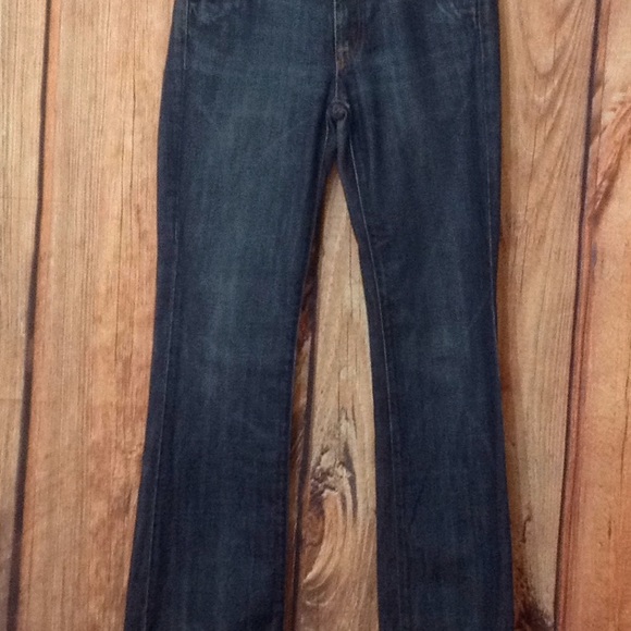 🦋 7FAM boot cut jeans size 26x33 1/2 - Picture 4 of 6